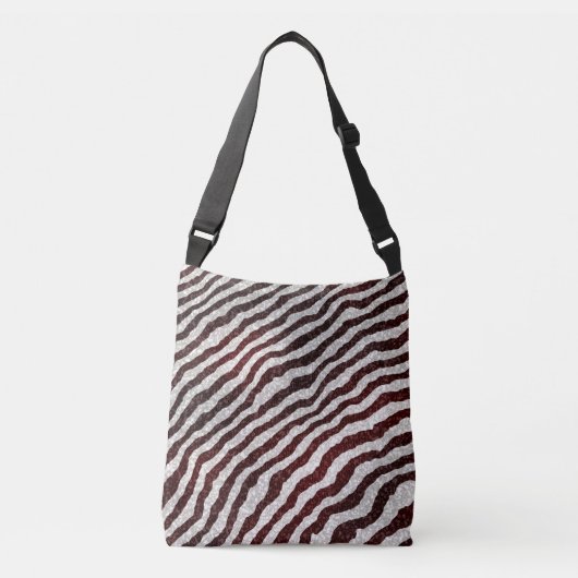 Bruine Zebra Crossbody Tas (Voorkant)