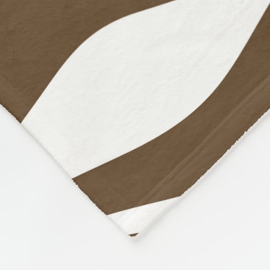 Bruine Zebra-huidafdruk Fleece Deken (Hoek)