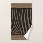 Bruine Zebra Print Handdoek (Handdoek)