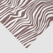 Bruine zebra printstripes tissuepapier (Detail)