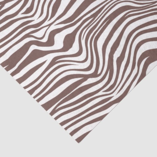 Bruine zebra printstripes tissuepapier (Detail)
