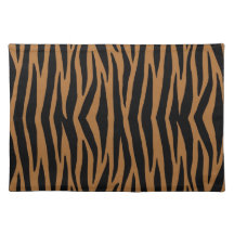 Bruine zebra strepen placemat