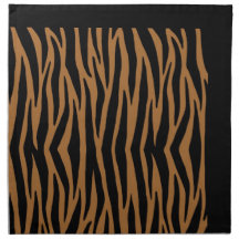 Bruine Zebra Stripes servetten (doek)