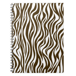 Bruine zebrahuid print fotoboek notitieboek