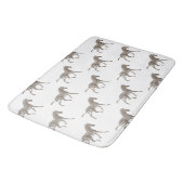 Bruine zebra's badmat (Gekanteld)