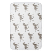 Bruine zebra's badmat (Voorkant Verticaal)