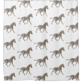 Bruine zebra's douchegordijn (Voorkant)