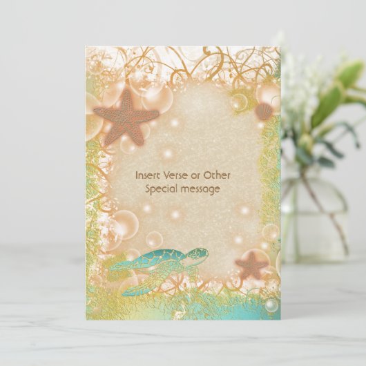 Bruine zeeduivel kaart (Staand voorkant)