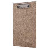 Bruine zeemleder textuur print klembord (Links)