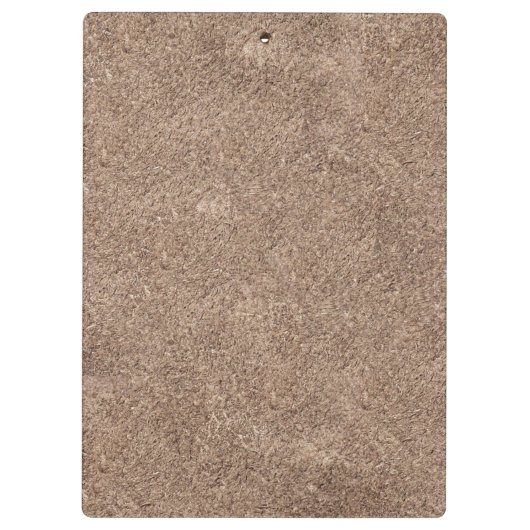 Bruine zeemleder textuur print klembord (Achterkant)