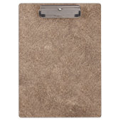Bruine zeemleder textuur print klembord (Voorkant)