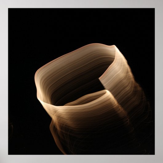 Bruine zijde poster (Voorkant)