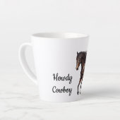 Bruine Zuidwestelijke Paard Latte Mok (Linkerhoek)