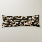 Bruine Zwart Camo Body Kussen (Achterkant)