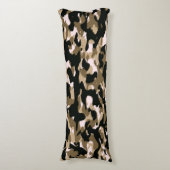 Bruine Zwart Camo Body Kussen (Voorkant Verticaal)