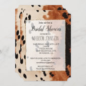 Bruine Zwarte Crème Koeienhuid Kaart (Voorkant / Achterkant)