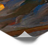  bruine zwarte eenden in de zeehond poster (Hoek)