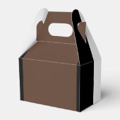 Bruine, zwarte en witte strepen bedankdoosjes (Achterkant)