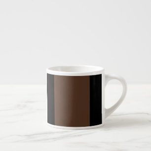 Bruine, zwarte en witte strepen espresso kop