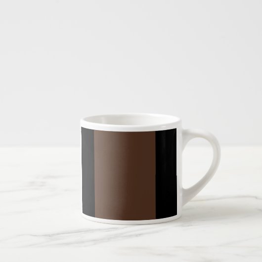 Bruine, zwarte en witte strepen espresso kop (Rechts)