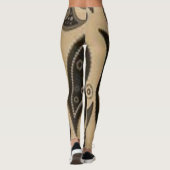 bruine zwarte paisley leggings (Achterkant)