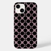 bruine zwarte polka dot check pattern mode Case-Mate iPhone case (Achterkant)