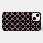 bruine zwarte polka dot check pattern mode Case-Mate iPhone case (Achterkant (horizontaal))
