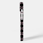 bruine zwarte polka dot check pattern mode Case-Mate iPhone case (Achterkant / Links)