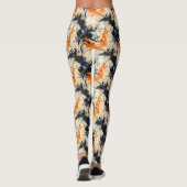 Bruine zwarte splash Leggings (Achterkant)