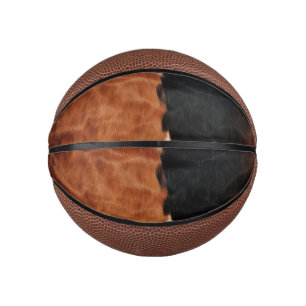 Bruine Zwarte Zuidwest Nep koeienhuid Basketbal