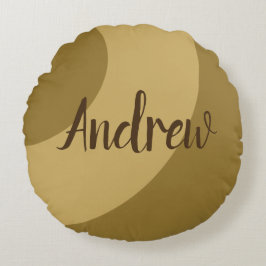 Bruine Zwemelen Rond Kussen