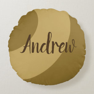 Bruine Zwemelen Rond Kussen