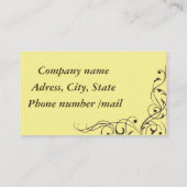 Bruine zwendel visitekaartje (Achterkant)