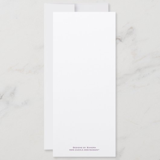 Bruine zwenkriemen bruiloft kaart (Achterkant)