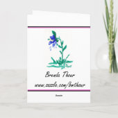 Bruine Zwitserse kalf Verjaardag Kaart (Achterkant)