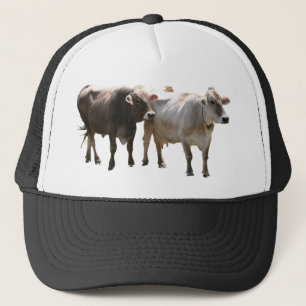 Bruine Zwitserse koeien Trucker Pet