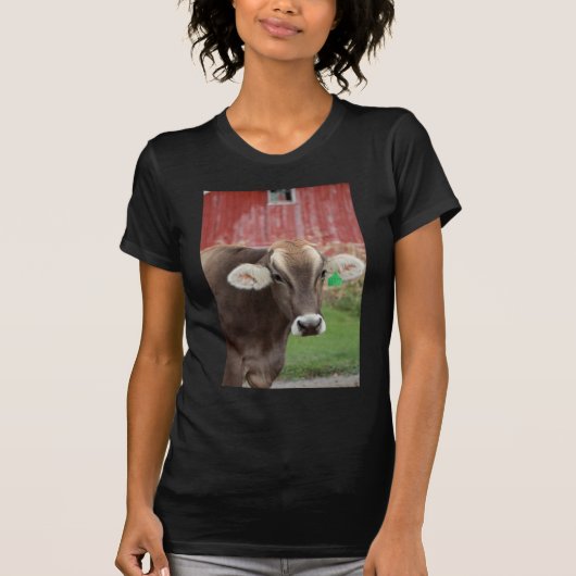 Bruine Zwitserse kool T-shirt (Voorkant)