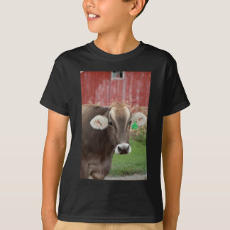 Bruine Zwitserse kool T-shirt