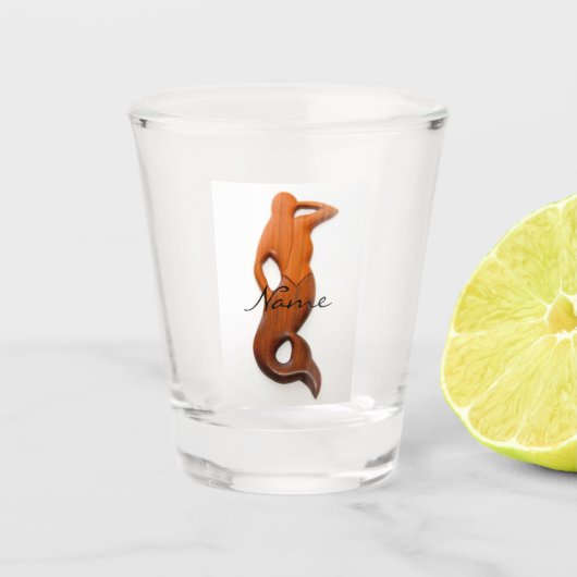 Bruinende zeemeermin Thunder_Cove Shot Glas (Voorkant)