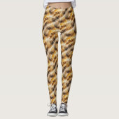 Bruingele rook Leggings (Voorkant)