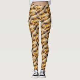 Bruingele rook Leggings