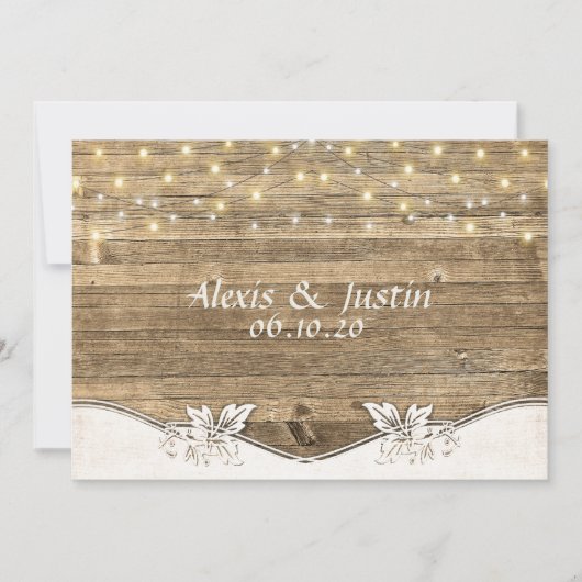 bruinhout en -verlichting kaart (Voorkant)