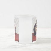  bruinkat matglas koffiemok (Center)