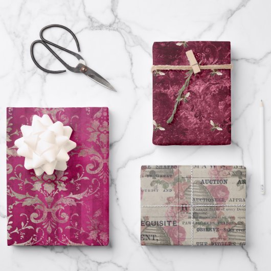  bruinkoolbloem inpakpapier vel (Voorkant)