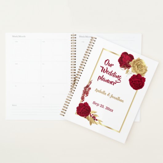 bruinkoolbloemen - elegante bruiloft planner (Display)