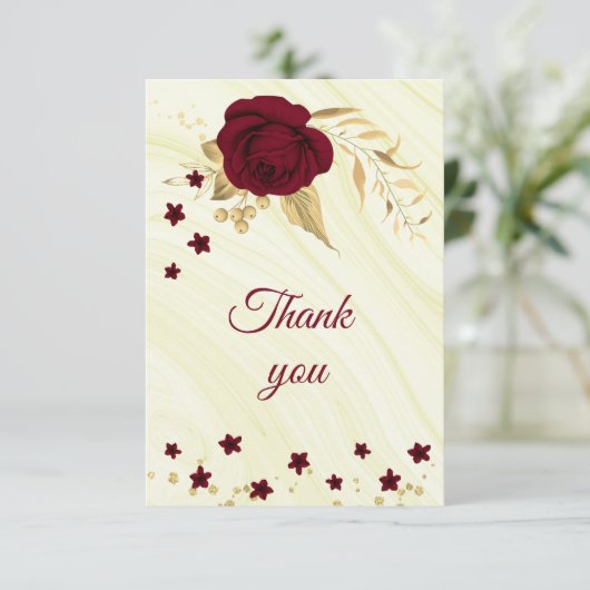 bruinkoolbrij bedankkaart (Staand voorkant)