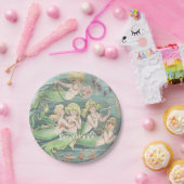  bruinkoolbrij, een zeemeermin papieren bordje (Feest)