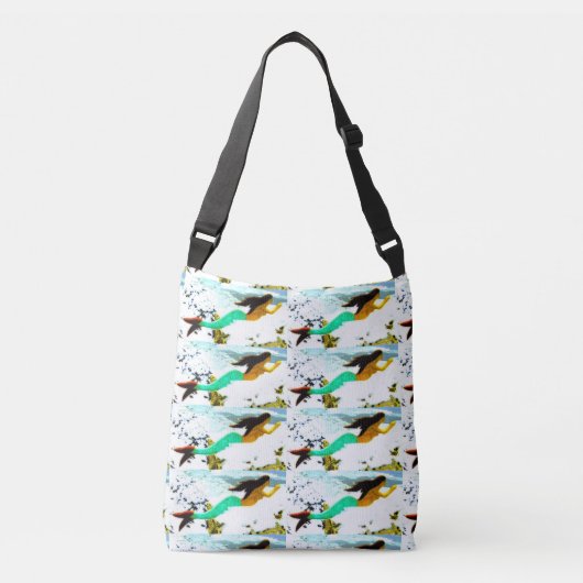 bruinkoolbriketten crossbody tas (Voorkant)