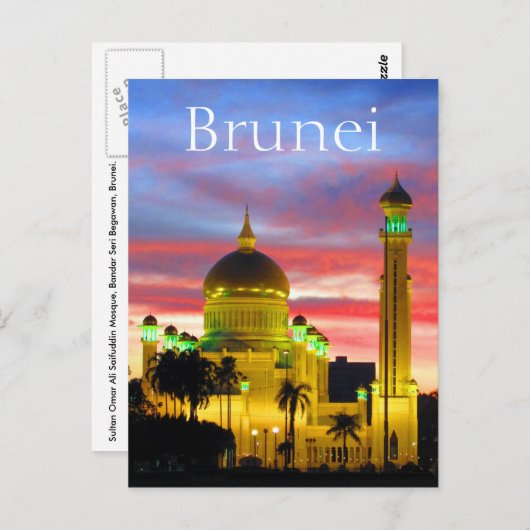 bruinkoolmoskee briefkaart (Voorkant / Achterkant)