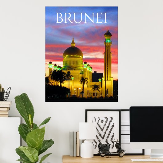 bruinkoolmoskee poster (Thuiskantoor)